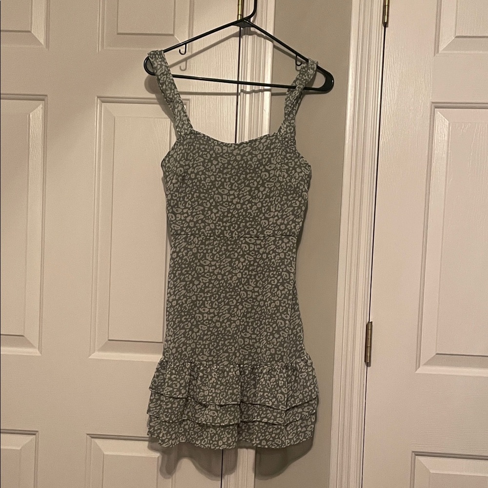 Altar'd State Green Floral Dress